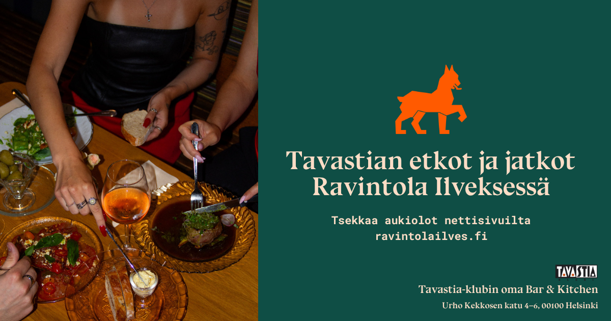 Tule syömään ennen keikkaa! Varaa pöytä Ravintola Ilveksestä.